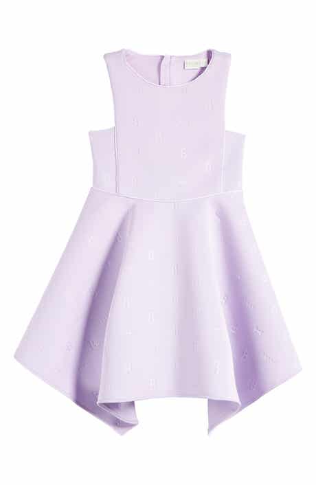 Baker by Ted Baker Kids' Embossed Handkerchief Hem Scuba Crepe Dress