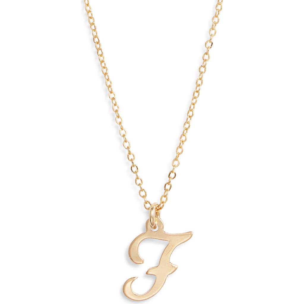 Shop Set & Stones Gianna Initial Pendant Necklace In Gold/f