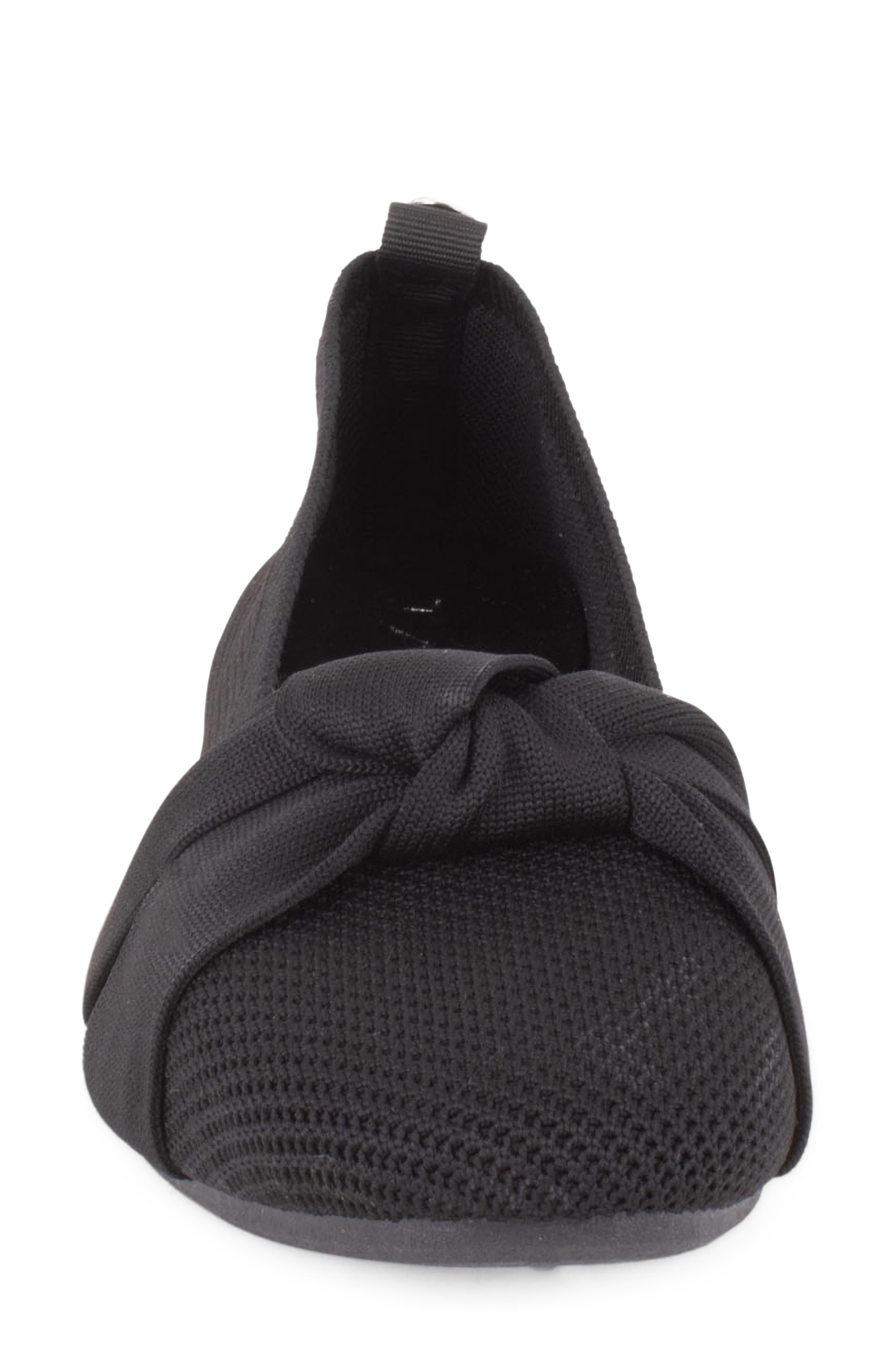 Lorient Pointed Toe Flat, Alternate, color, BLACK