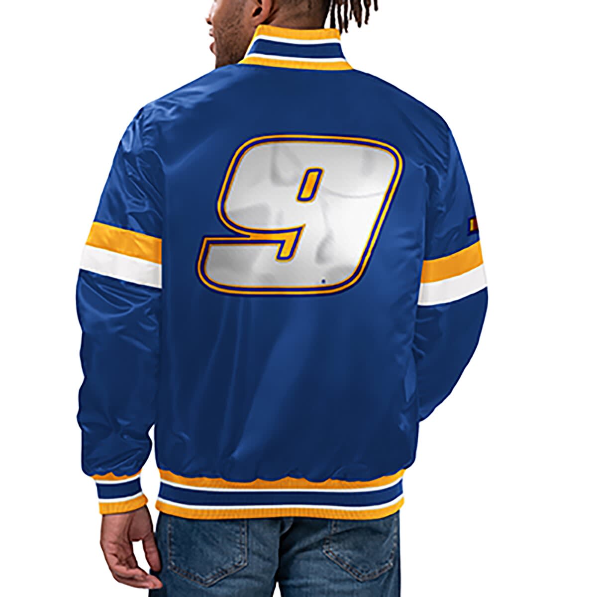Men's Starter  Royal Chase Elliott Home Game Full-Snap Varsity Jacket - image 2