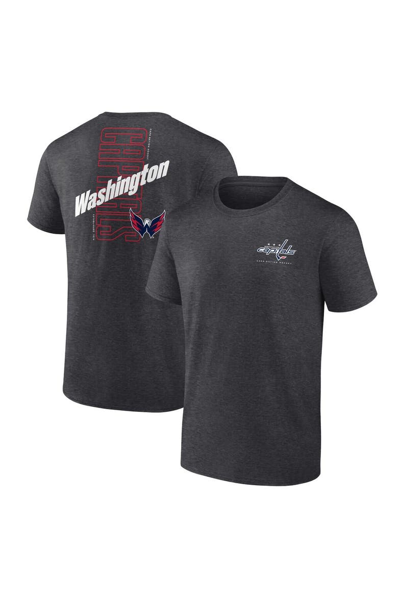 Men's Fanatics Branded Heather Charcoal Washington Capitals Backbone T-Shirt, Main, color, Heather Charcoal