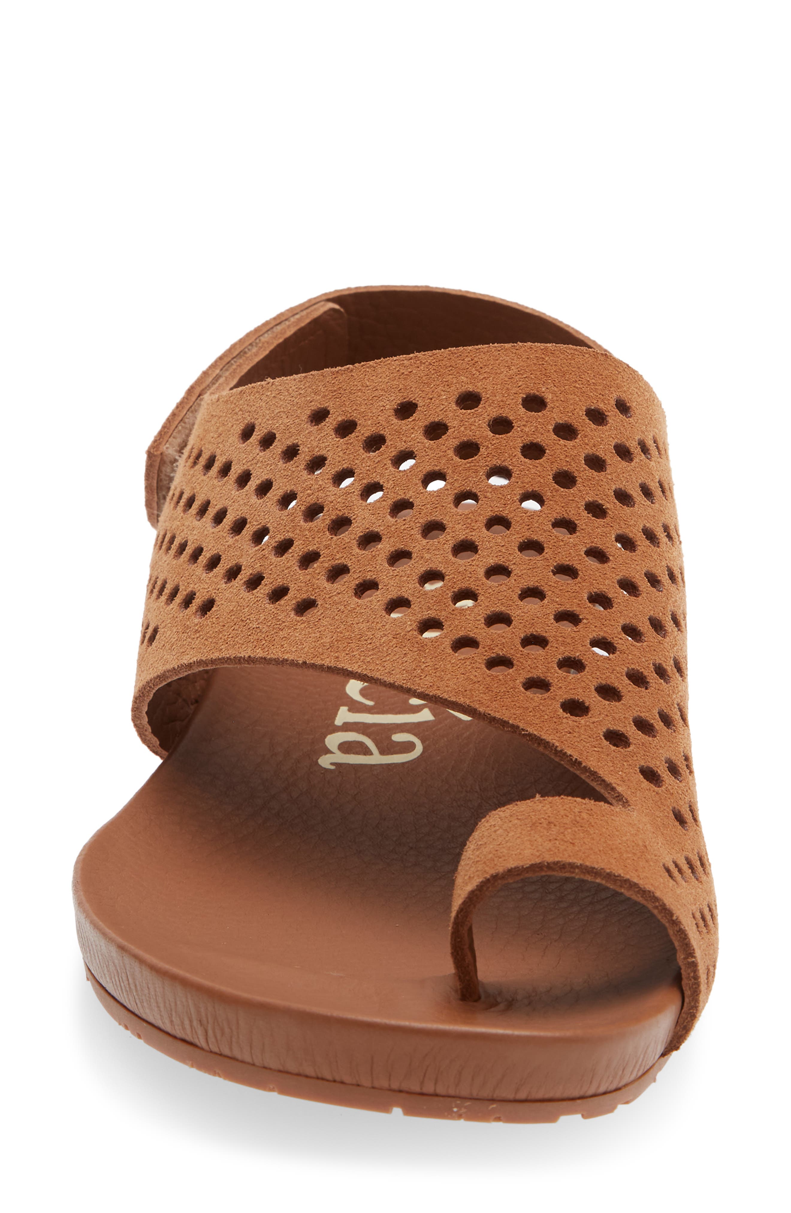 Pedro Garcia <p>Valisa Leather Slide Sandal (Women) </p>, Alternate, color, Adobe Castoro