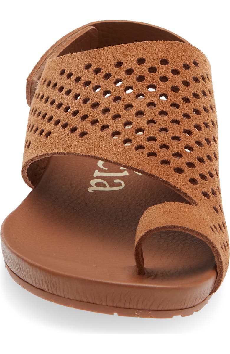 Pedro Garcia <p>Valisa Leather Slide Sandal (Women) </p>, Alternate, color, Adobe Castoro