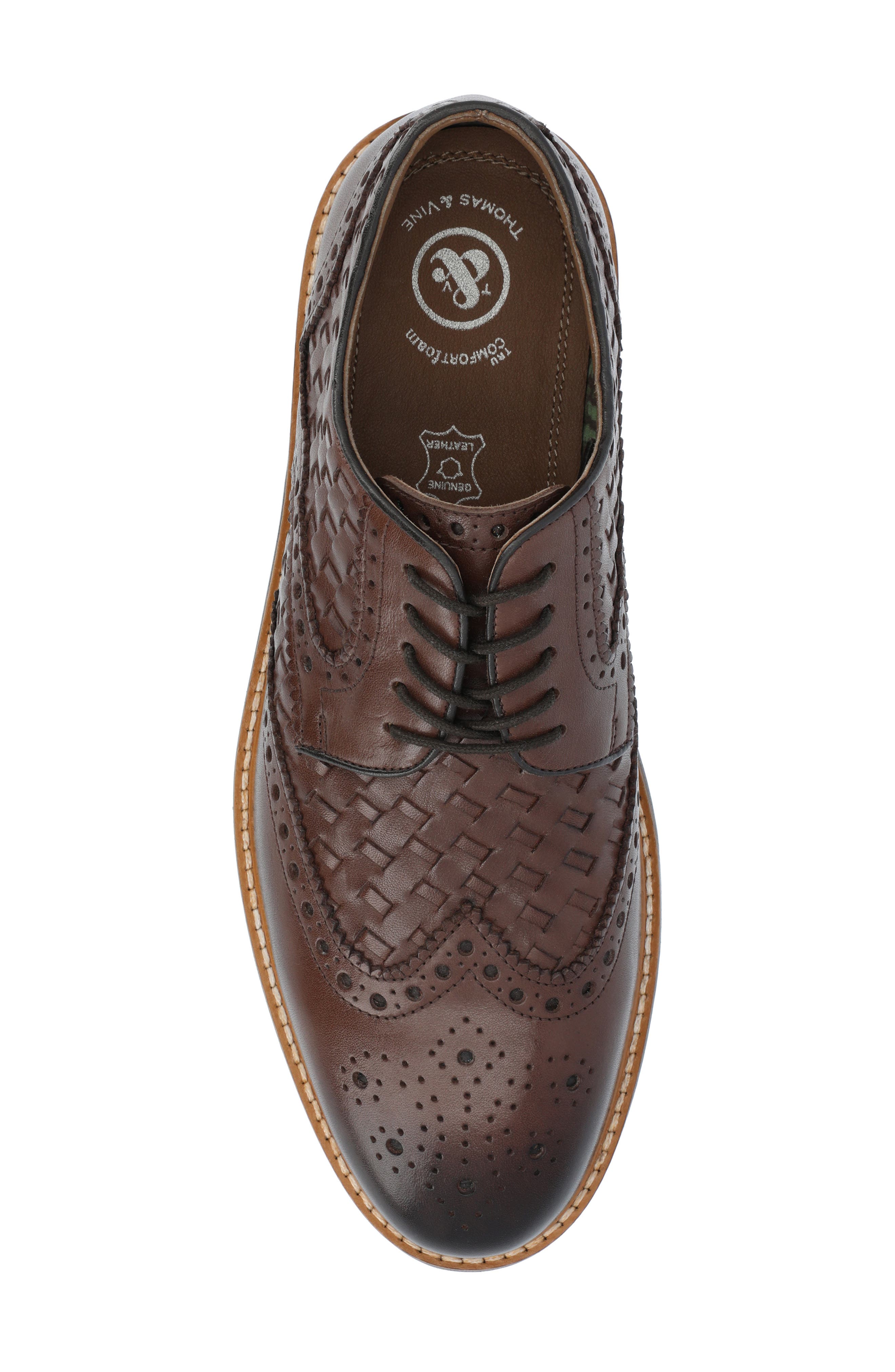 Thomas & Vine Radcliff Wingtip Derby - Wide Width, Alternate, color, Cognac