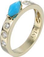 TYPE JEWELRY Leggo Turquoise Marquise & Diamond Ring