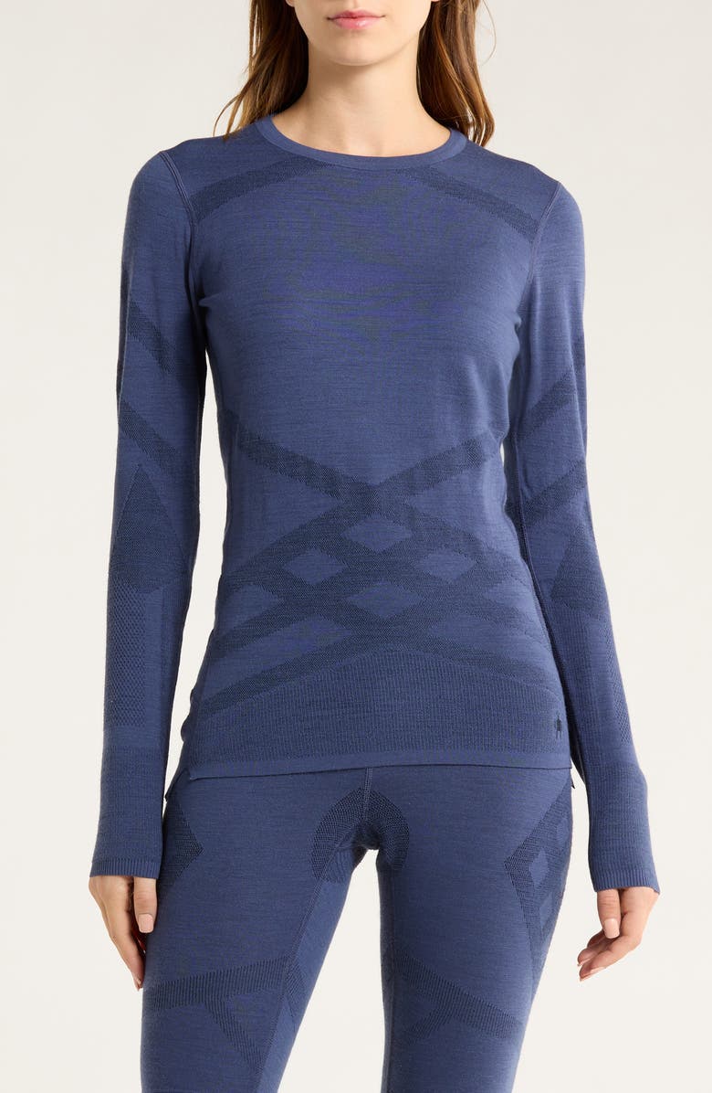 Smartwool Intraknit<sup>™</sup> Thermal Merino Base Layer, Main, color, Nightfall Blue-Deep Navy