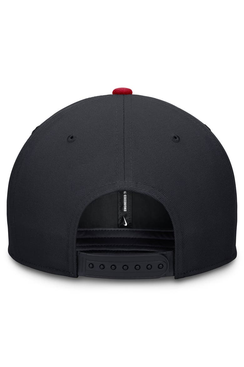Men's Nike Navy/Red Boston Red Sox Pro Dri-FIT Snapback Hat, Alternate, color, Navy