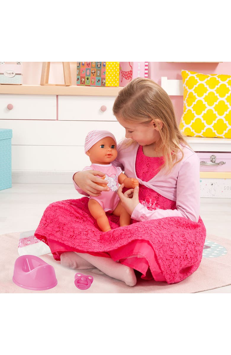 Bayer Design Piccolina Newborn Baby Doll 16 Inch Pink Sheep, Alternate, color, Multicolored