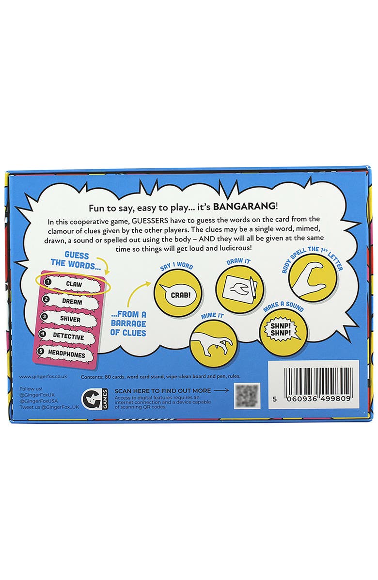 GINGER FOX Bangarang Party Card Game, Alternate, color, Multicolored