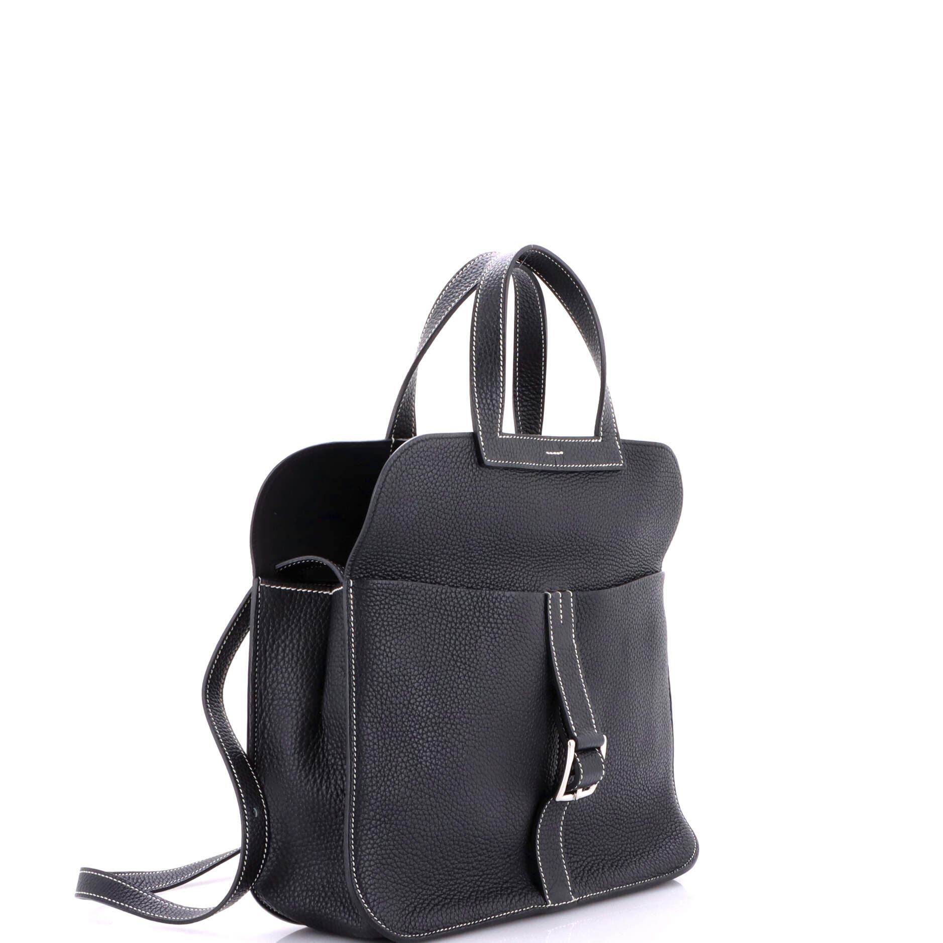 Pre-Owned Hermes Halzan Bag Clemence 31, Alternate, color, Noir