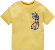 Mini Boden Kids' Short Sleeve Badge T-Shirt