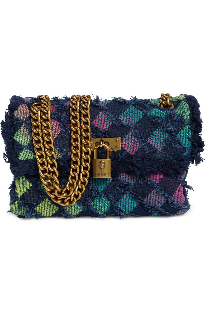 Kurt Geiger London Mini Brixton Shoulder Bag, Main, color, Open Blue