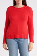 ELIE ELIE TAHARI Rolled Neck Cotton Sweater