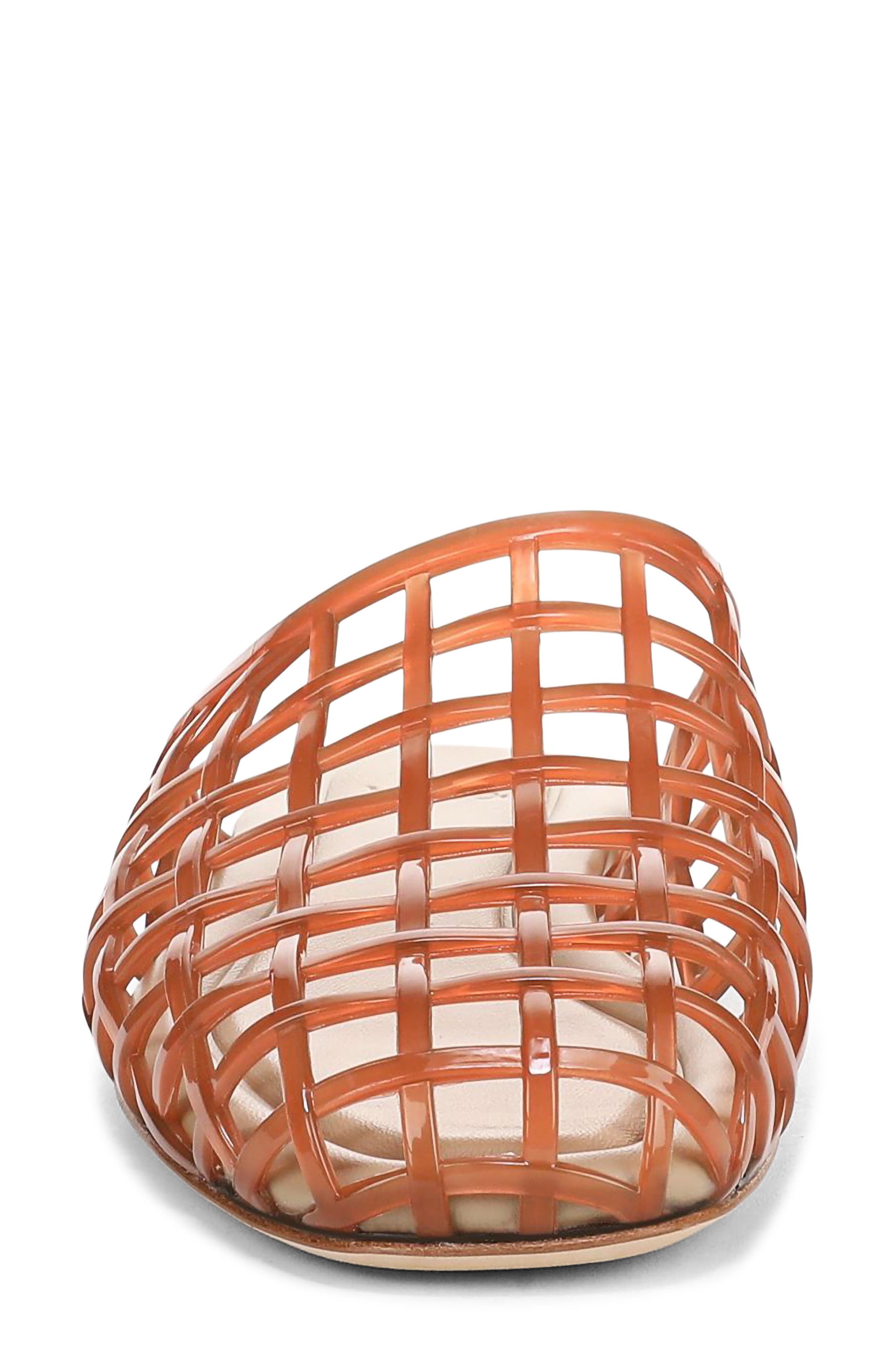 Barcelona Jelly Cage Mule, Alternate, color, DARK AMBER