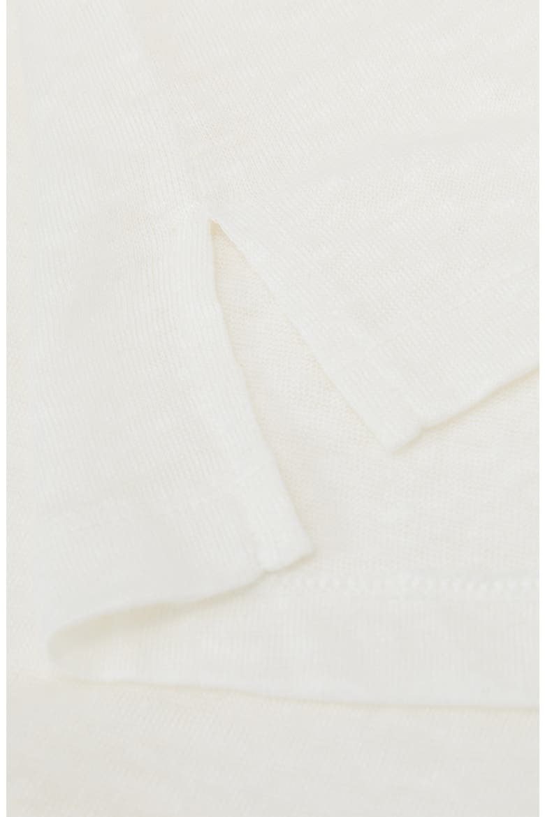 Langley Linen T-Shirt, Alternate, color, WHITE
