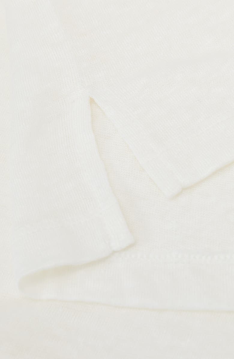 Reiss Langley Linen T-Shirt, Alternate, color, White