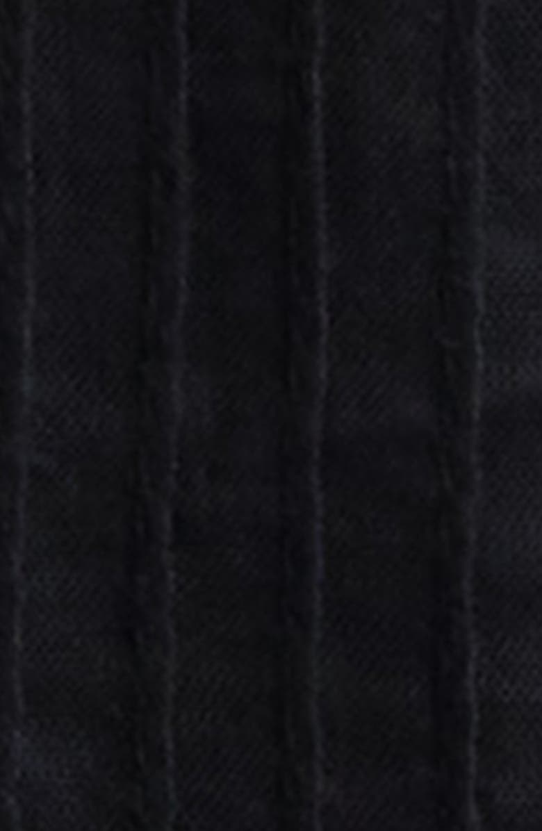 LoveShackFancy Maera Smocked Back Minidress, Alternate, color, Black