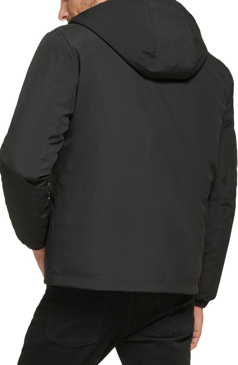 Calvin Klein Water Resistant Hooded Jacket, Alternate, color, Black