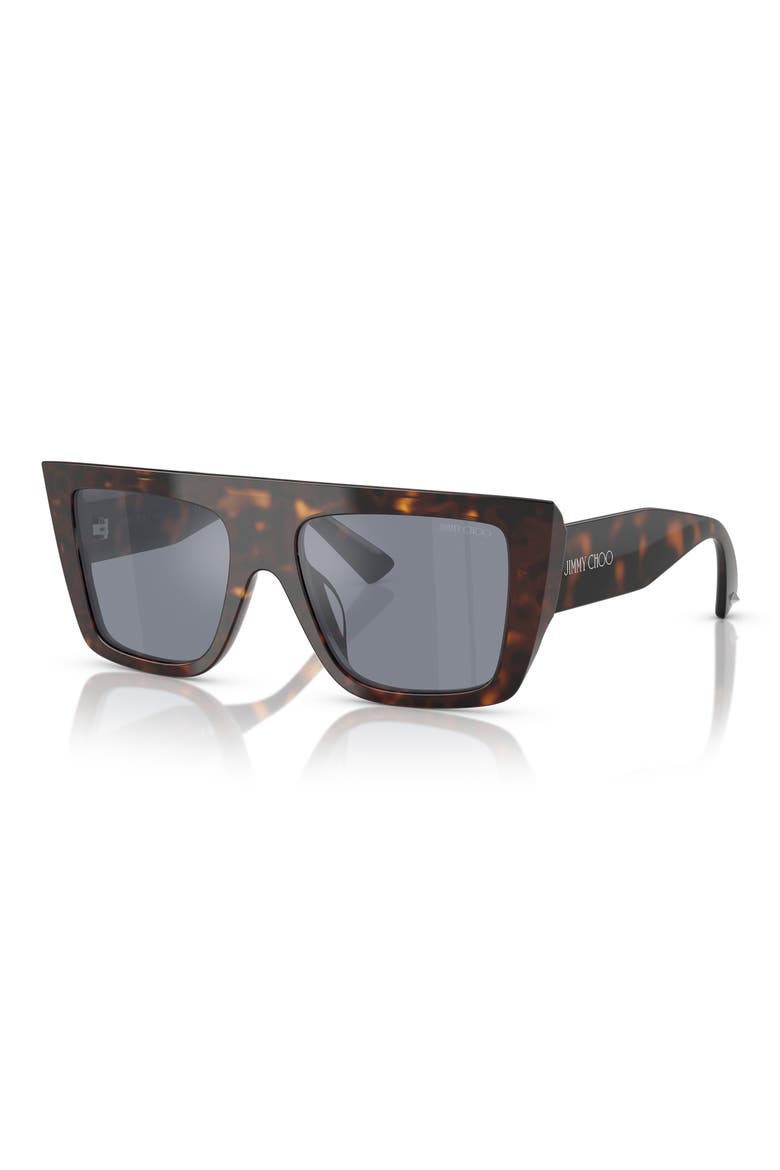52mm Rectangular Sunglasses, Alternate, color, HAVANA/ GREY