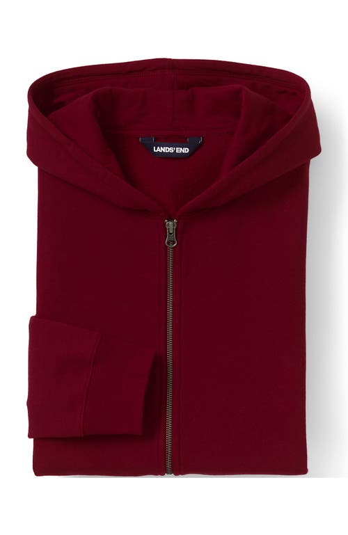 Shop Lands' End School Uniform Kids Zip Front Sweatshirt In Garnet