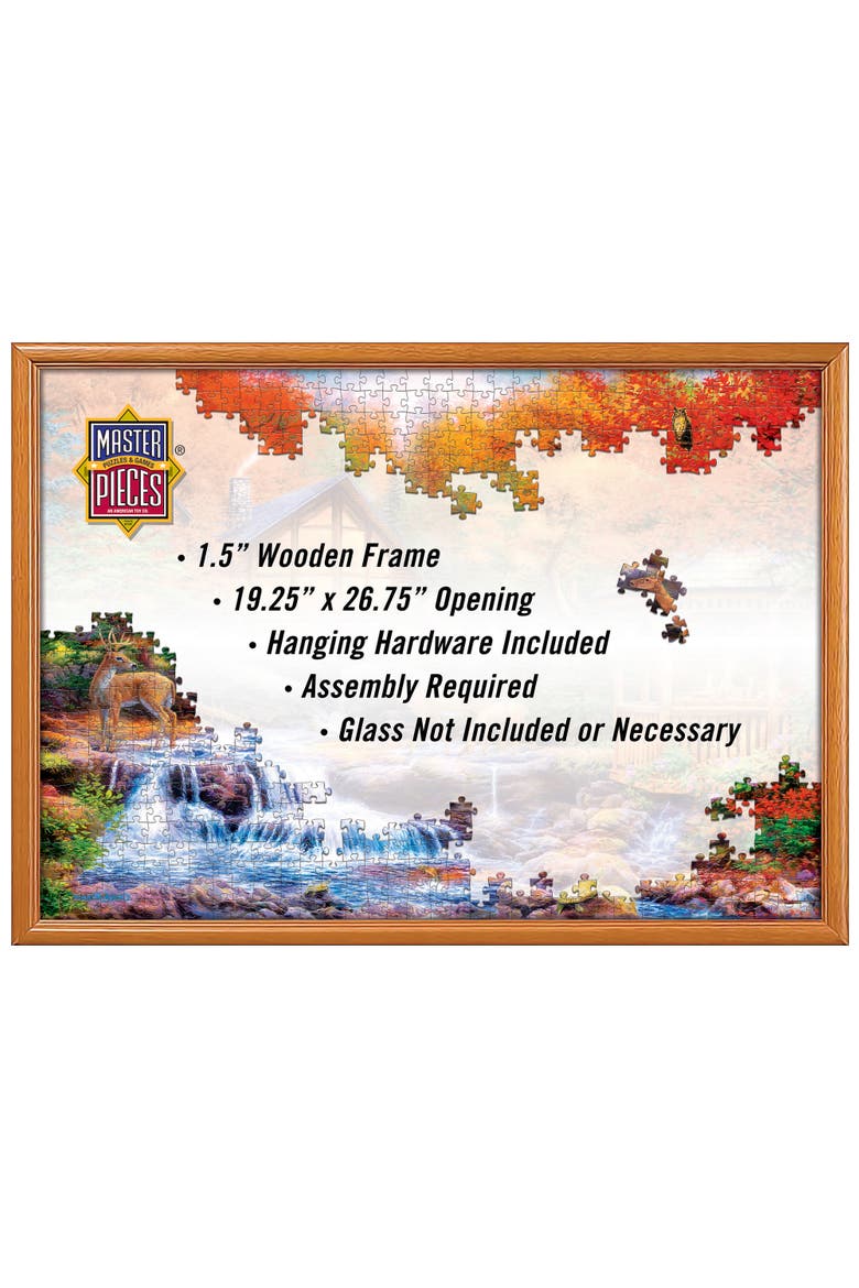 Wood Jigsaw Puzzle Frame - 19.25"x26.75", Main, color, Natural Wood