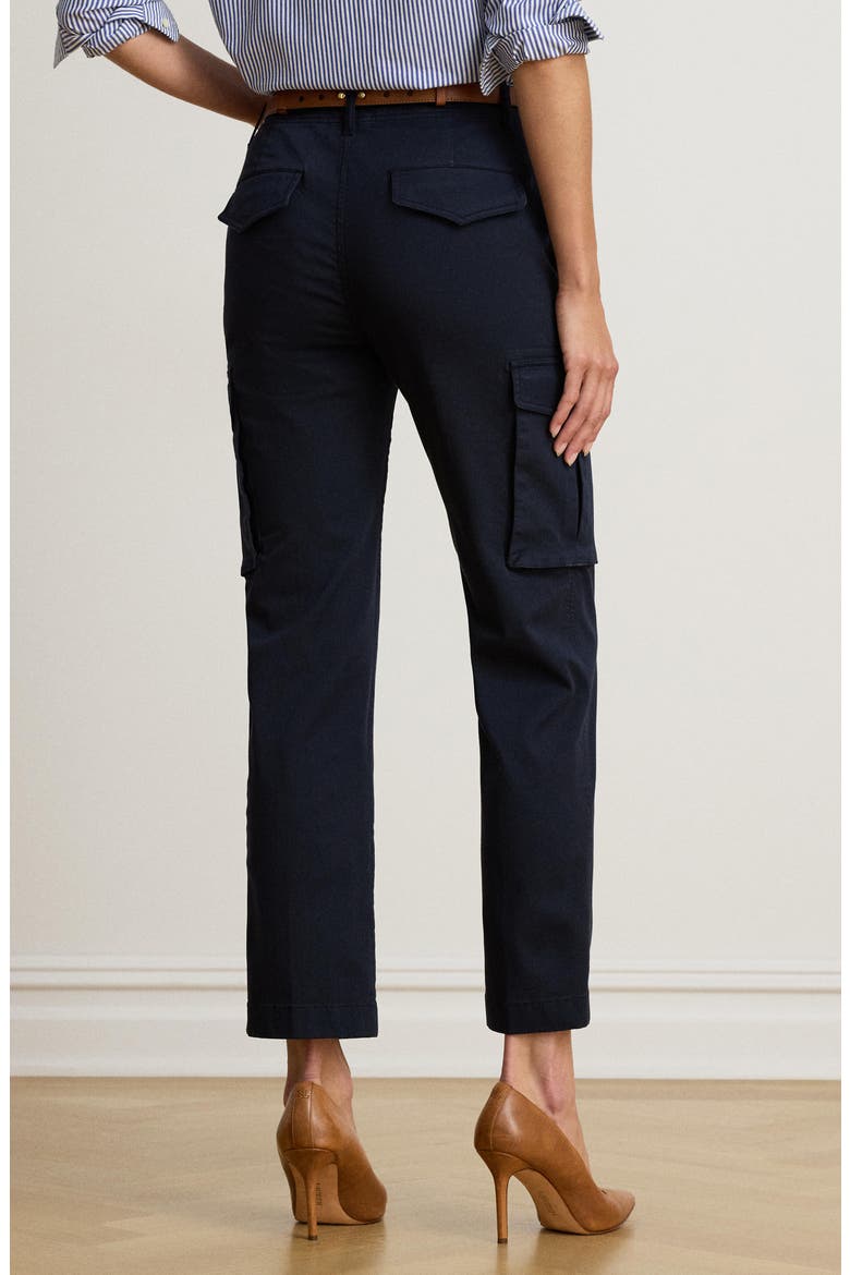 Crop Straight Leg Cargo Pants, Alternate, color, LAUREN NAVY BLUE