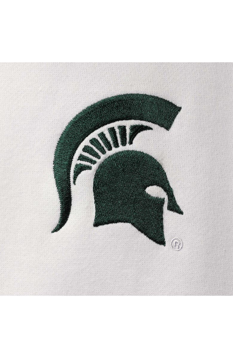 COLOSSEUM Men's Colosseum White Michigan State Spartans Tortugas Logo Quarter-Zip Jacket, Alternate, color, White