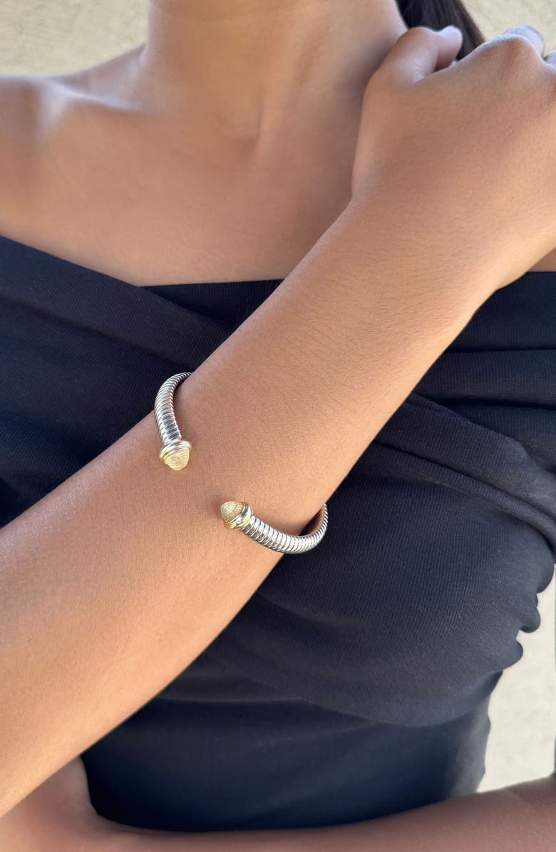 Adornia Omega Coil Cuff Bracelet, Alternate, color, 