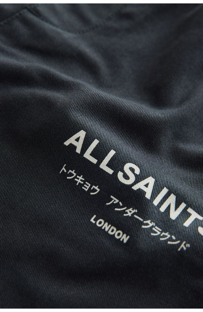 smALLSAINTS by ALLSAINTS Kids' Pull-On Cotton Twill Shorts, Alternate, color, Black