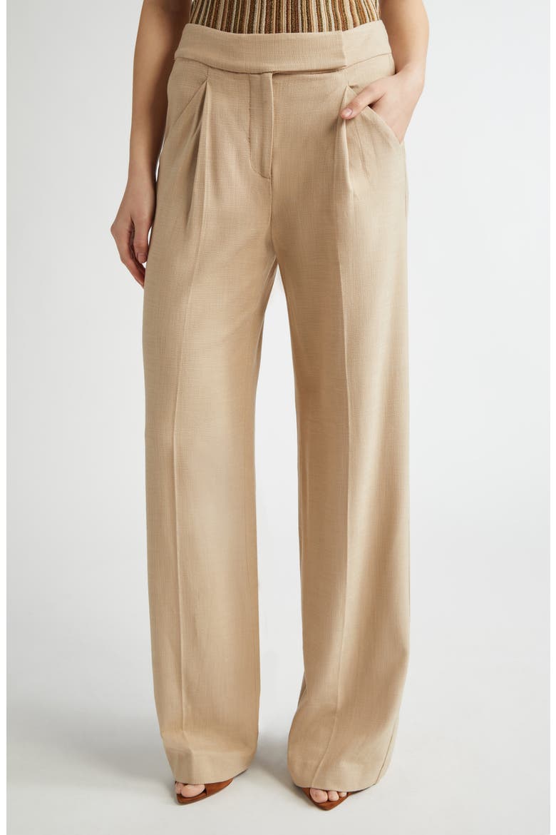 Marbeau Wide Leg Pants, Main, color, STONE KHAKI