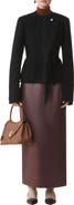 Lanvin Asymmetrical Jacket In Bouclé Wool