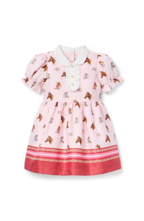Janie And Jack The Signature Equestrian Dress In Pink