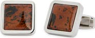 James Michael Mahogany Square Cuff Links