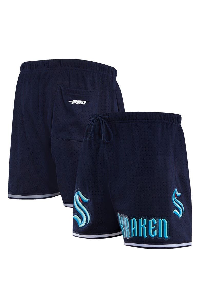 PRO STANDARD Men's Pro Standard Navy Seattle Kraken Classic Mesh Shorts, Main, color, Navy