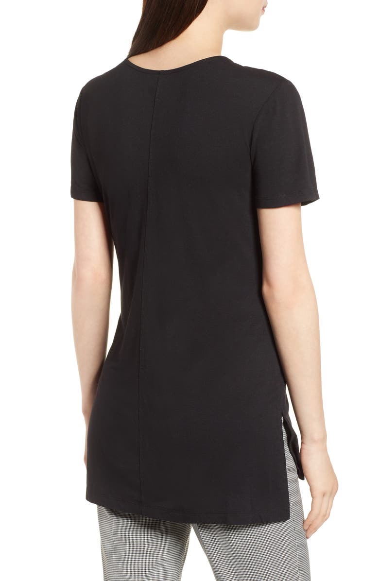 Halogen<sup>®</sup> V-Neck Tunic T-Shirt, Alternate, color,