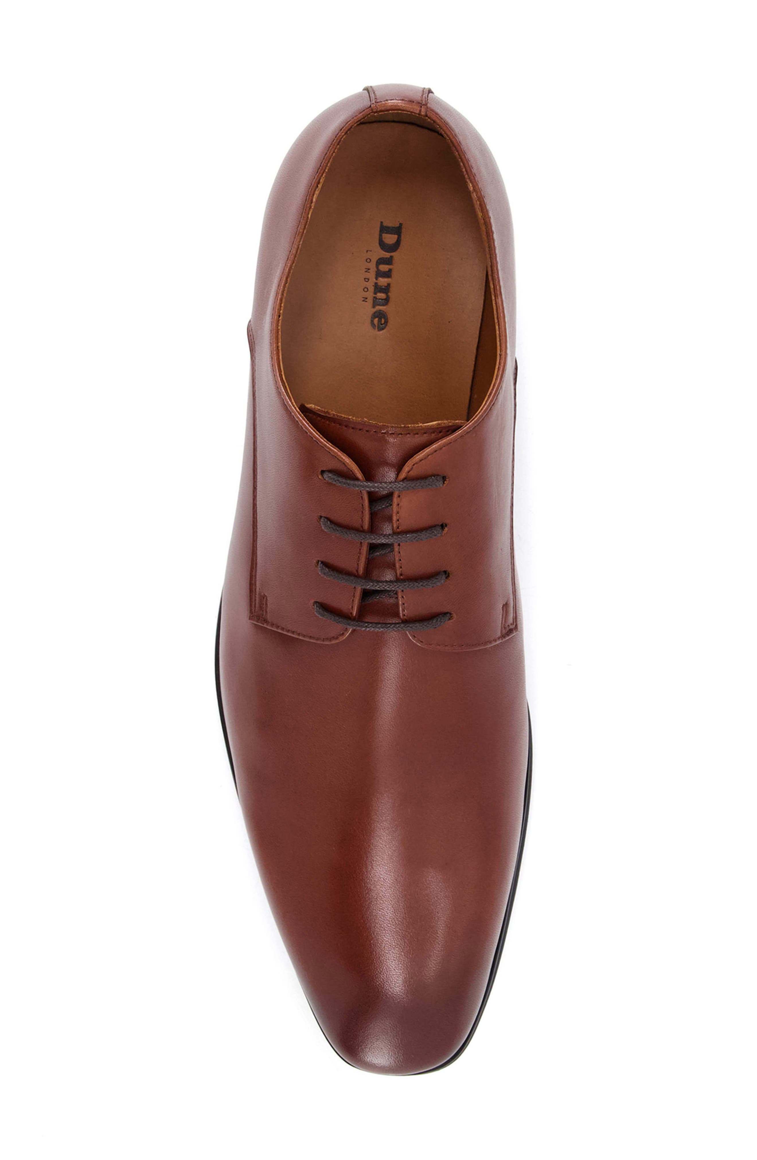 Dune London Satchel Plain Toe Derby, Alternate, color, Tan