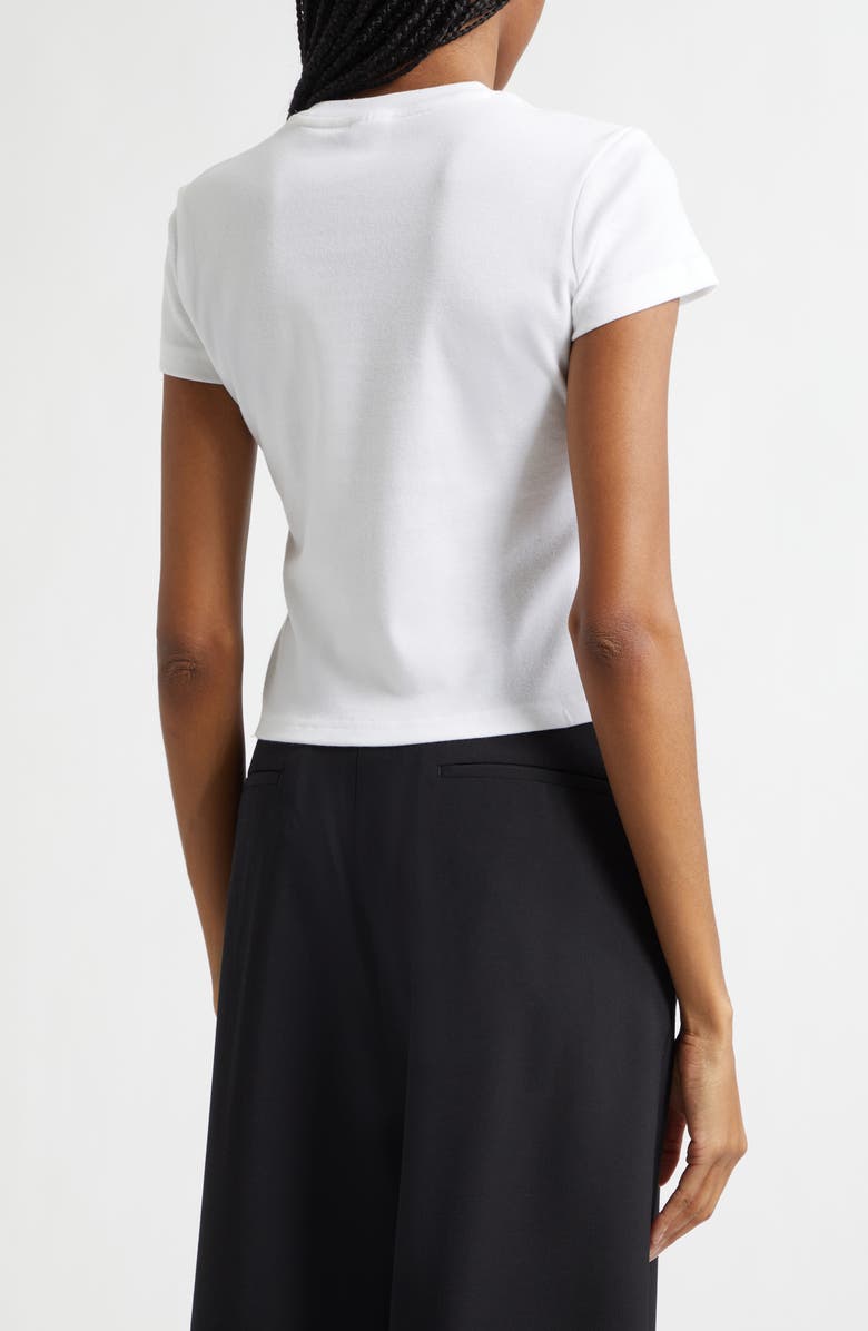 Hommegirls x Fruit of the Loom Double Logo Baby Tee, Alternate, color, White