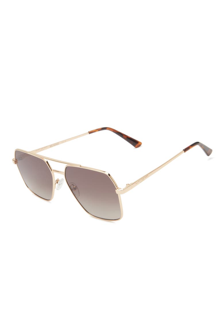 58mm Square Sunglasses, Alternate, color, GOLD