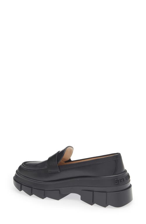 Stuart Weitzman Noho Lug Sole Loafer In Black
