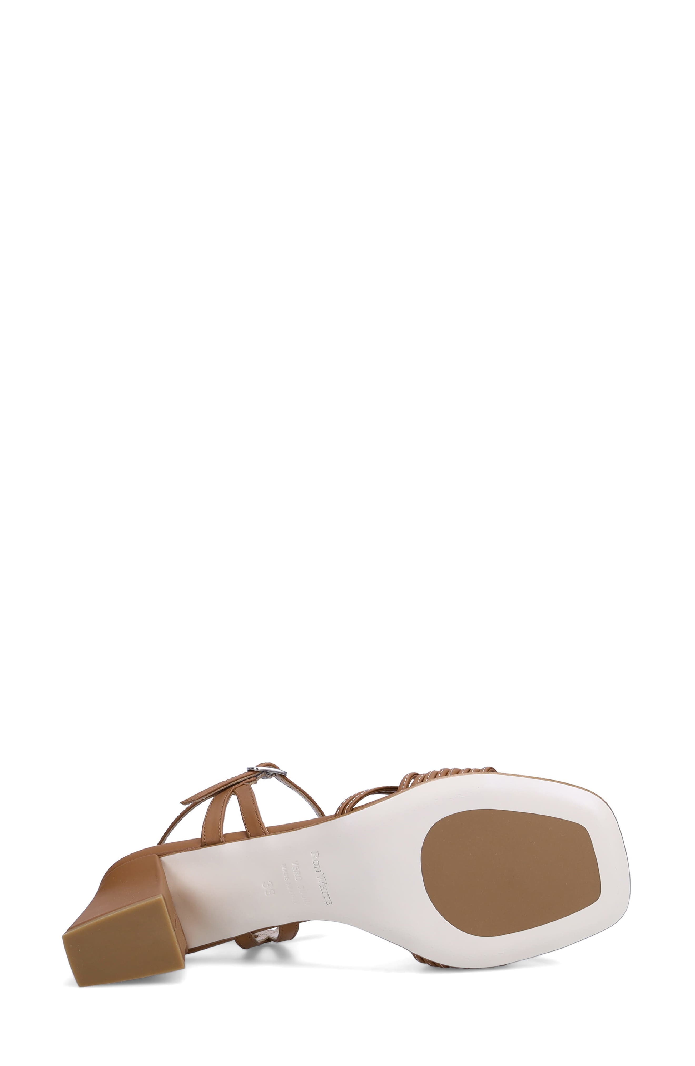 Kerianne Ankle Strap Sandal, Alternate, color, COGNAC