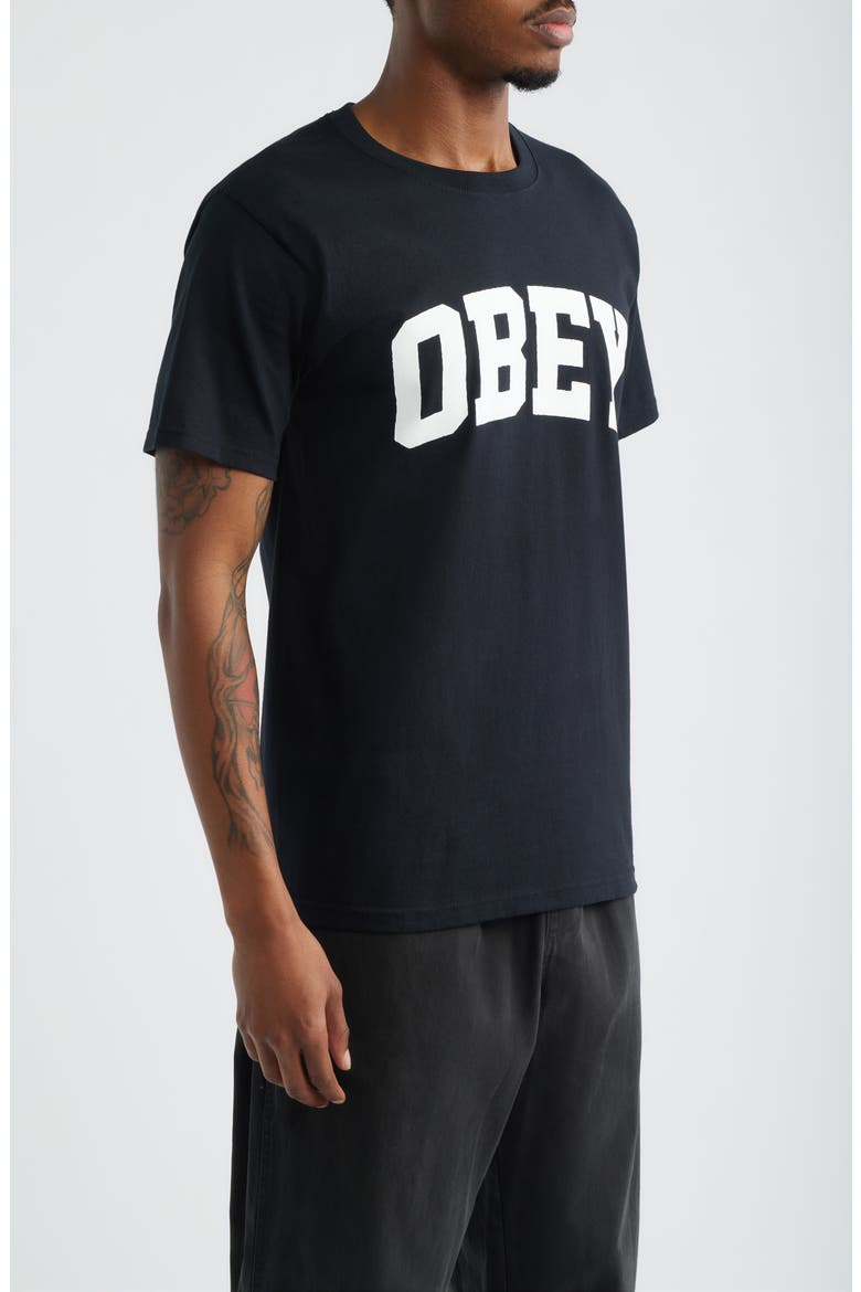 Collegiate Graphic T-Shirt, Alternate, color, BLACK