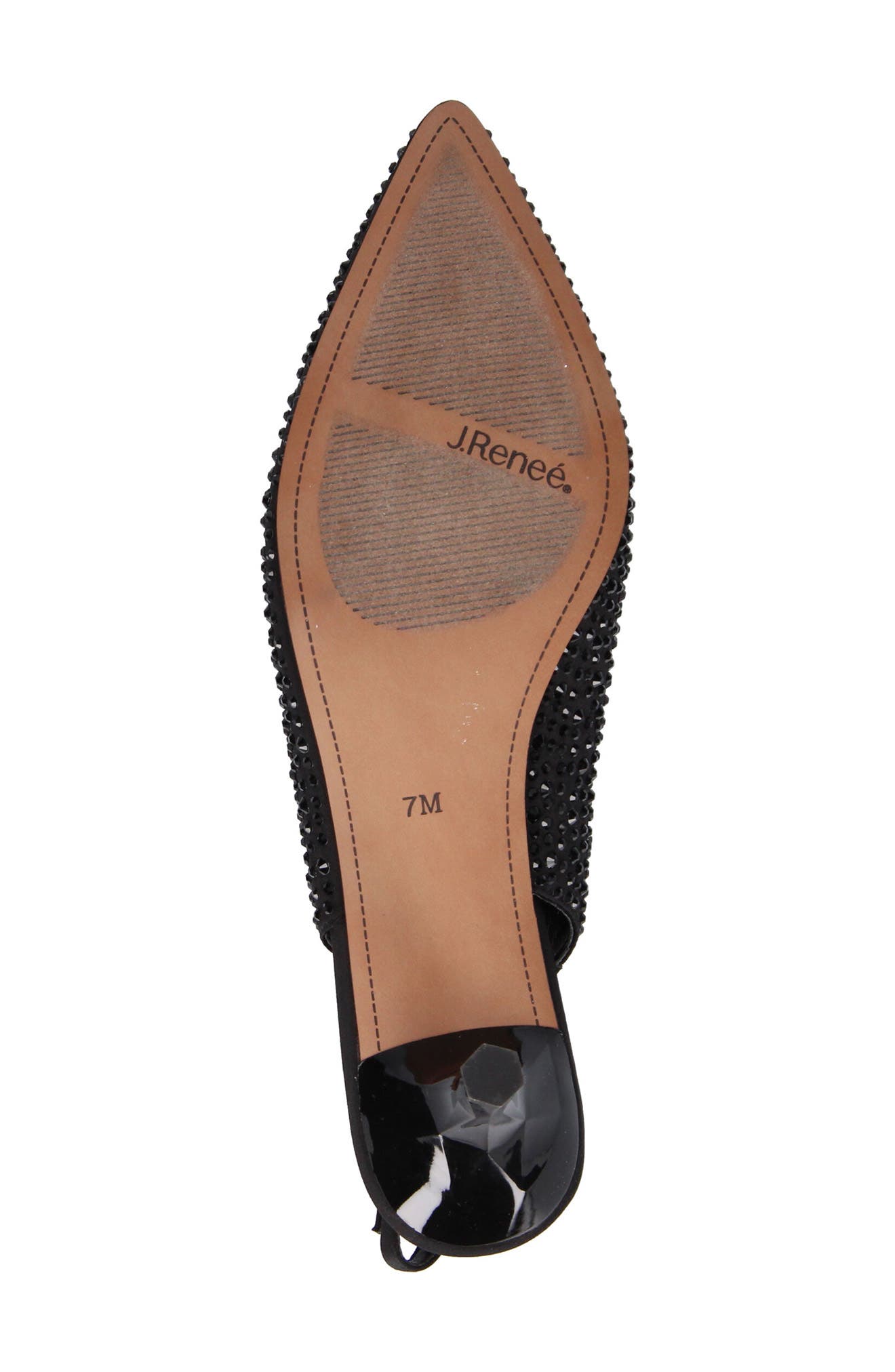 J. Reneé Ferryanne Pointed Toe Slingback Pump, Alternate, color, Black