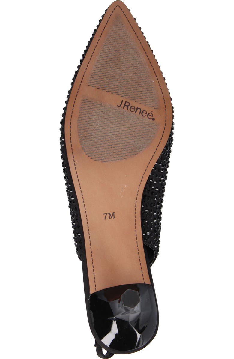 J. Reneé Ferryanne Pointed Toe Slingback Pump, Alternate, color, Black