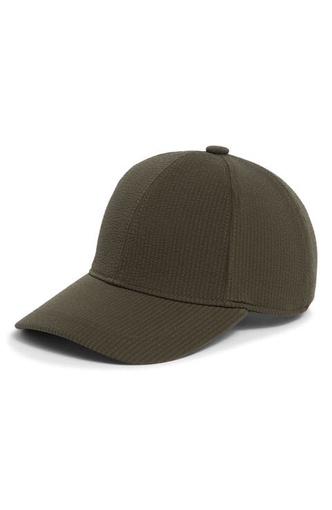 Seersucker Baseball Cap