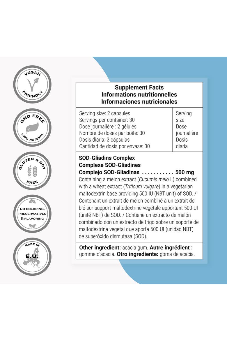 SOD-Gliadins Complex 500mg, Alternate, color, None
