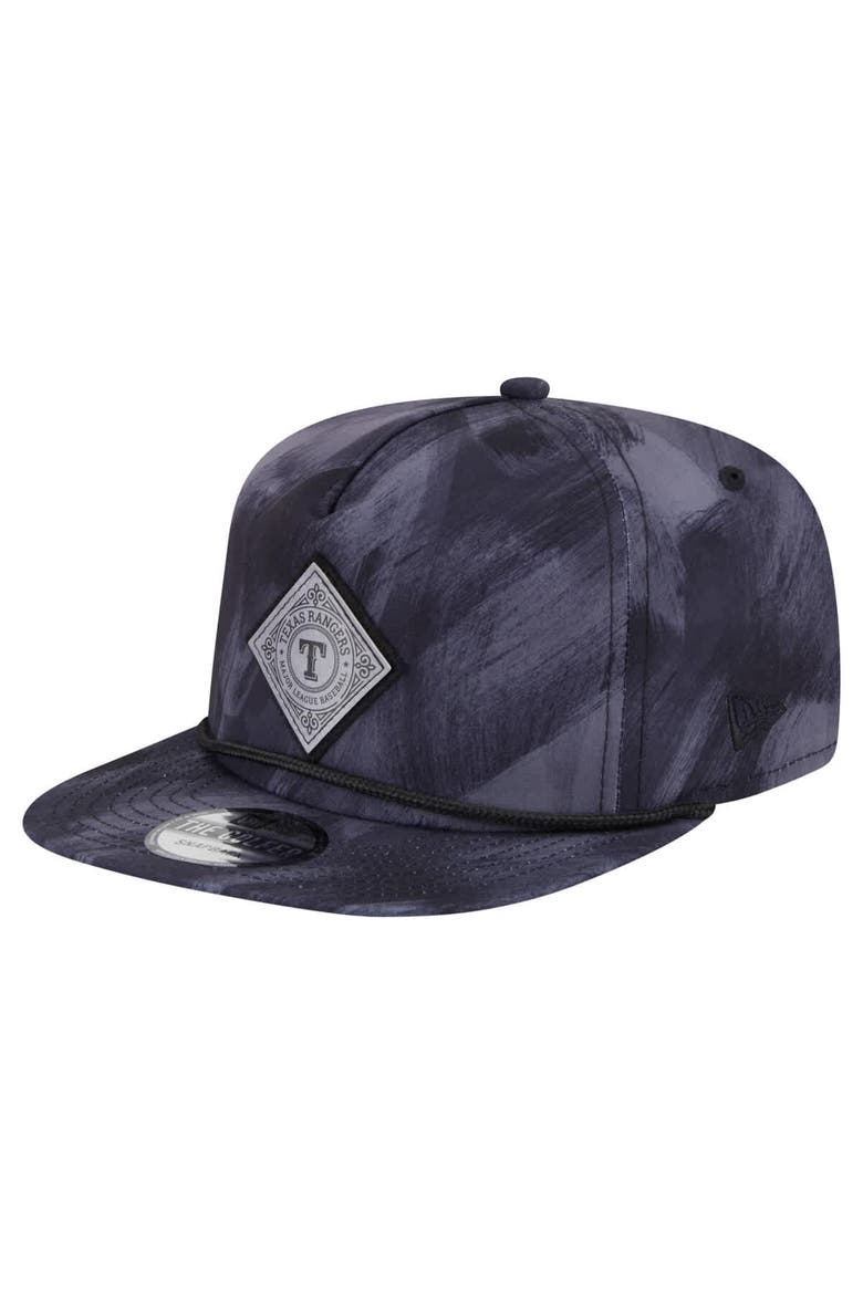 Men's New Era Navy Texas Rangers Printed Golfer Snapback Hat, Main, color, Navy