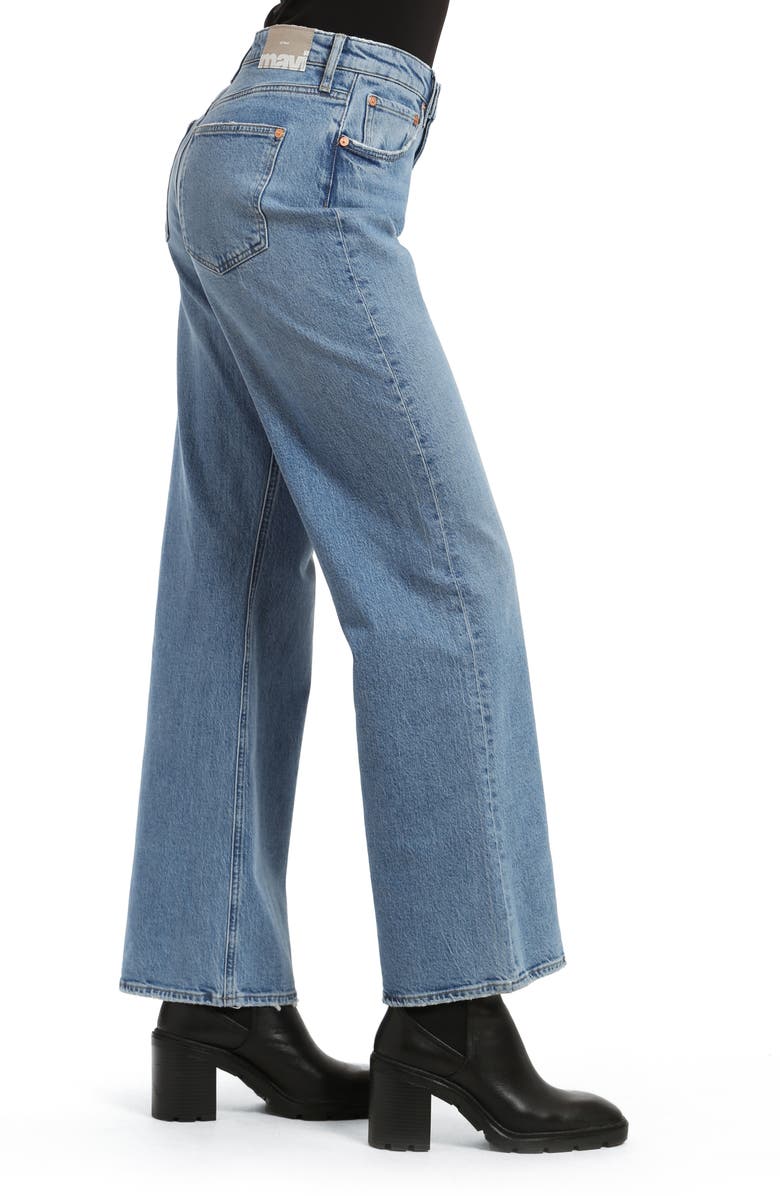 Mavi Jeans Florida High Waist Wide Leg Jeans, Alternate, color, 
