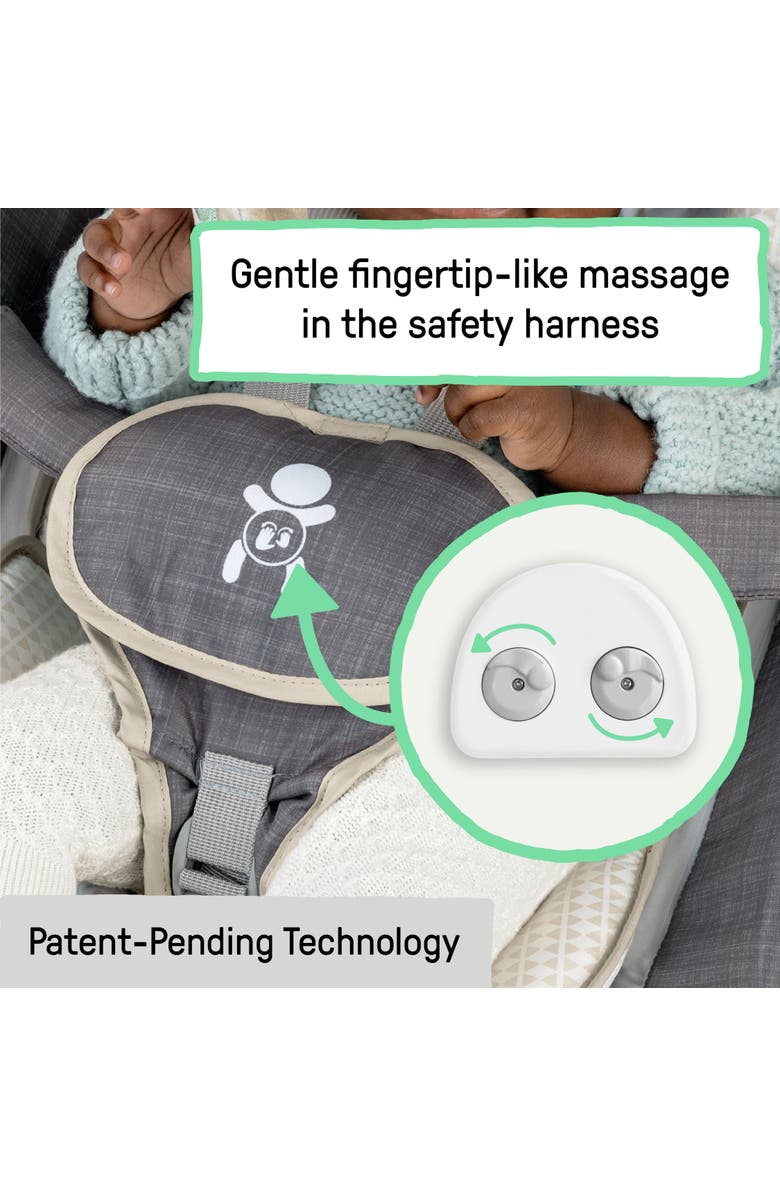 INGENUITY Happy Belly Rock-to-Bounce Massage Seat, Alternate, color, Grey