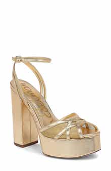 Sandy Ankle Strap Platform Sandal