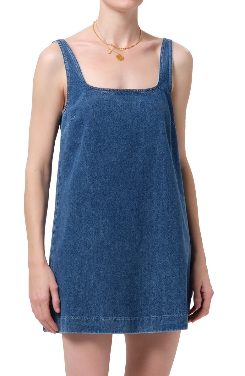 Citizens of Humanity Silvana Sleeveless Denim Shift Minidress, Alternate, color, Indigo